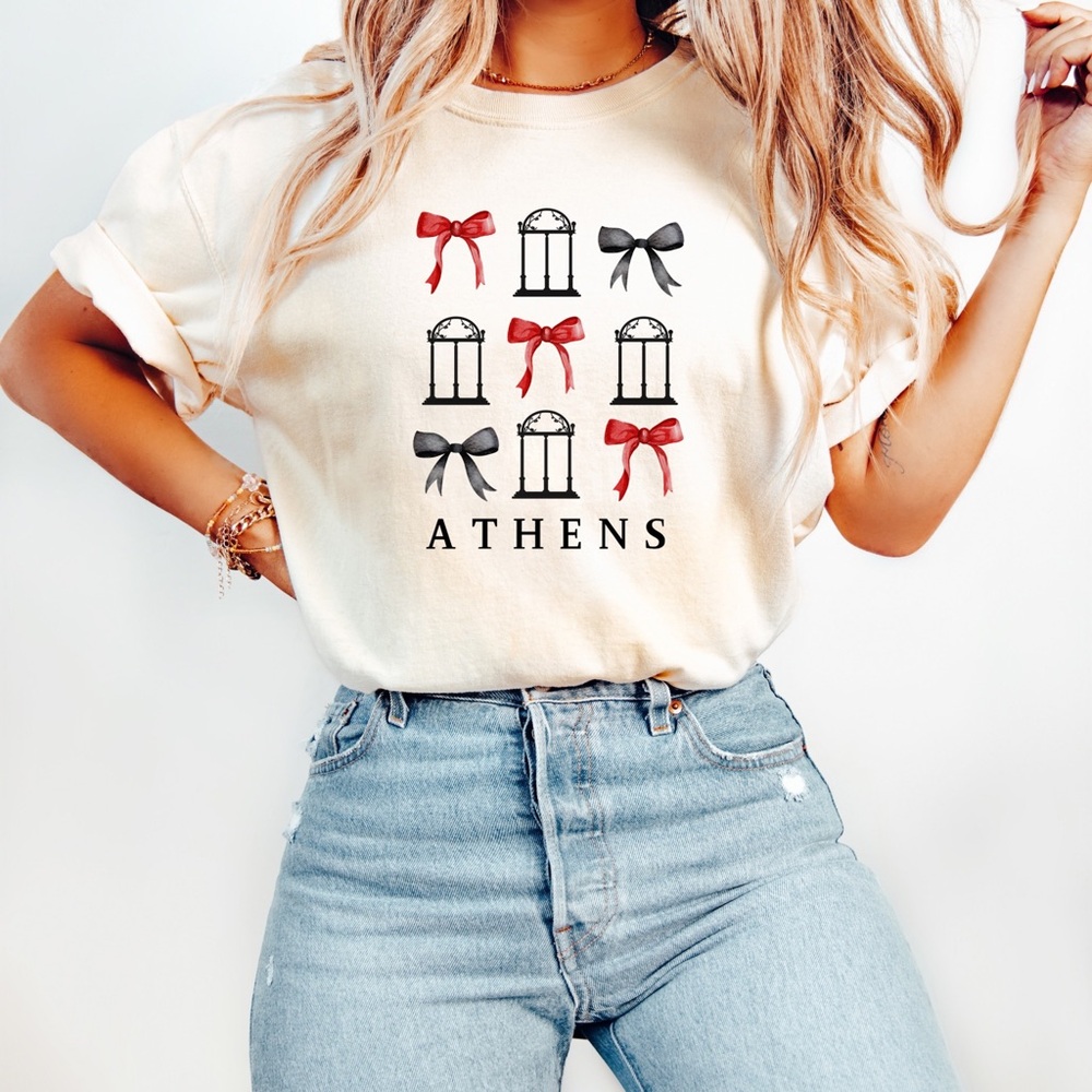 Athens GA Comfort Colors T-Shirt. UGA Bulldogs game day graphic tee